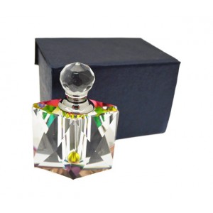 Crystal Cut Rectangular Perfume Bottle