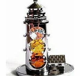 CRYSTAL-LIST CRYSTOCRAFT LIGHTHOUSE ORNAMENT WITH SWAROVSKI CRYSTALS