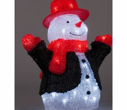Crystal Snowman Christmas Decoration