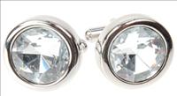 Crystal Solo Cufflinks by Simon Carter
