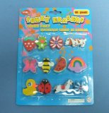 CSL Funky Shaped Erasers 12/Pk (SG0035)
