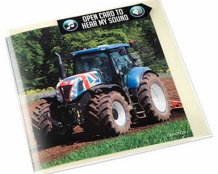CSP Tractor greeting card with engine sound inside