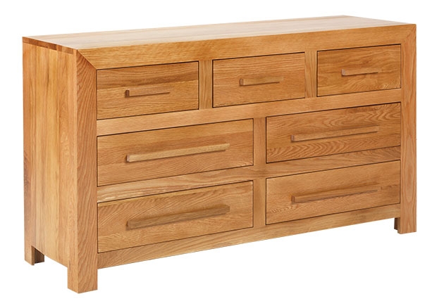 Cuba Solid Oak 7 Drawer Chest