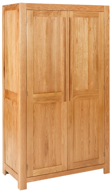 Cuba Solid Oak Double Wardrobe