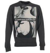 Cuckoos Nest Behaved Faded Black Sweatshirt