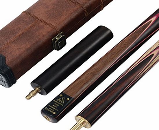 CUESOUL  Classic Handmade 58 Inch Rosewood 3/4 Piece Snooker Cue   Cue Case and Extension (CSSC007)