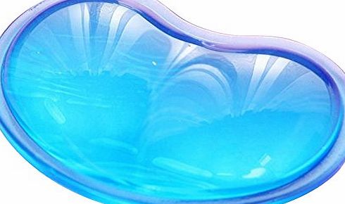 Cuitan Anti-Fatigue Soft Silicone Mouse Wrist Rest Support Pad, Transparent Crystal Gel 3D Comfortable Hand Rest Cushion Wrist Pad for Destops / Laptops / Notebooks / Computers PC - Yellow