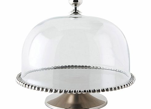 Culinary Concepts Beaded Cake Stand with Glass