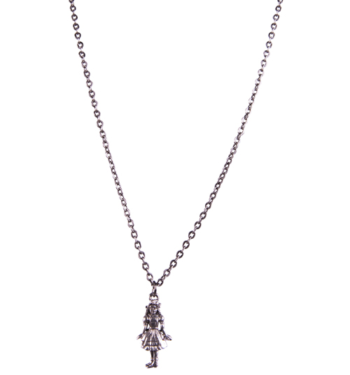 Culture Vulture Antique Silver Alice Charm Necklace from Culture