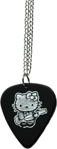 Black Hello Kitty Plectrum Necklace from Culture Vulture