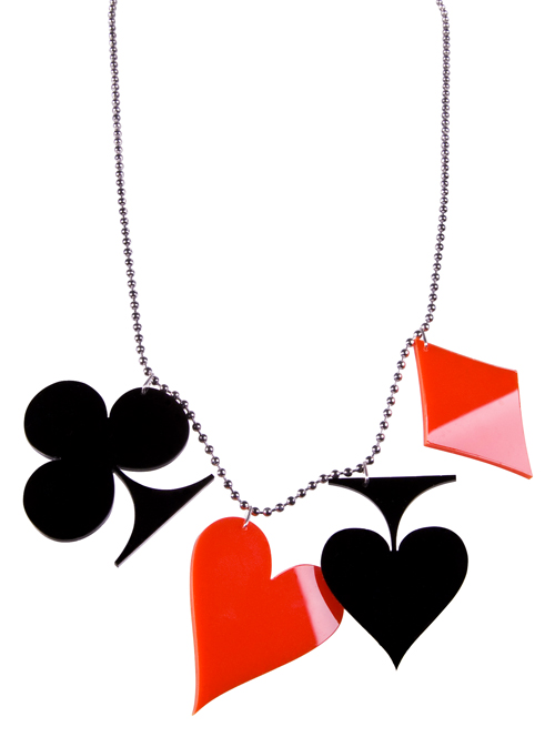Culture Vulture Card Suit Necklace from Culture Vulture