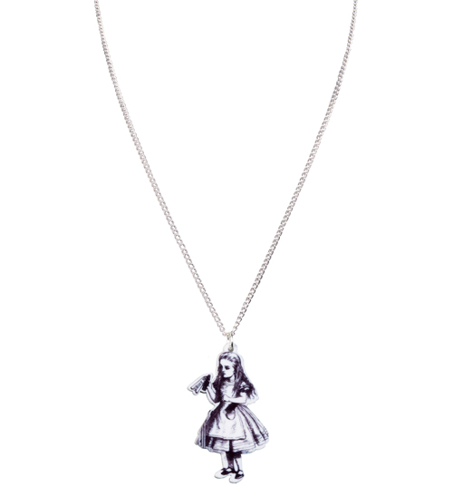 Classic Alice in Wonderland Perspex Necklace