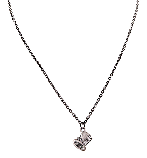 Culture Vulture Mad Hatters Hat Charm Necklace from Culture