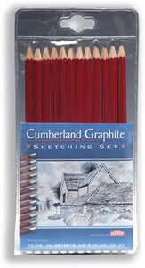 Cumberland Sketching Set Pencils Graphite 6B-4H