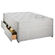Latex Support Double 2 Drawer Divan Set