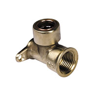 CUPROFIT Conex Cuprofit Wallplate Elbow 15mm x andfrac12;