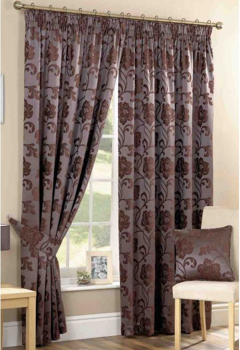 Curtina Camberley Aubergine Lined Curtains
