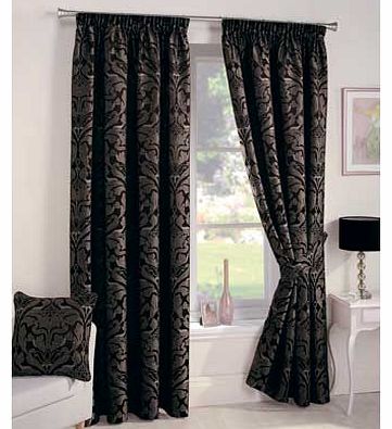 Curtina Crompton Lined Curtains 229x229cm - Black