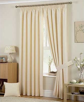 Hudson Lined Curtains - 168 x 183cm - Natural