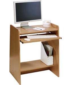 Curve Oak Effect Computer Desk