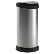 Curver Deco One Touch Bin Silver