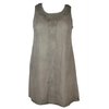 Curvety AMELIA EMBROIDERED DRESS IN STEEL GREY
