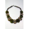 GREEN DISC NECKLACE