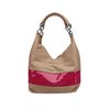 LARGE PINK & TAN HANDBAG