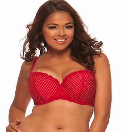 Red Ritzy Balcony Bra