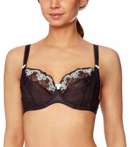Curvy Kate Romance Balcony Womens Bra Charcoal/Seafoam 30E