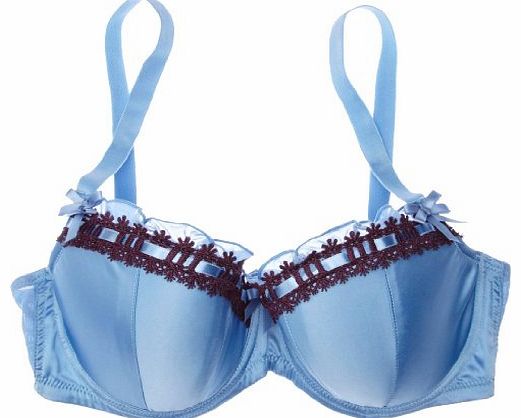 Thrill Me Bra Balcony Womens Bra Azure/Plum 36F