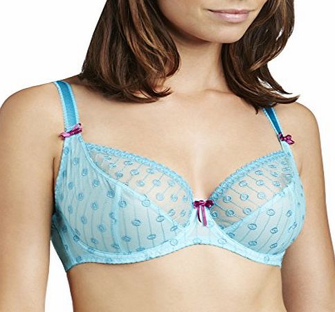 Womens Dreamcatcher Balcony Full Cup Everyday Bra, Turquoise (Frost/Boysenberry), 38E