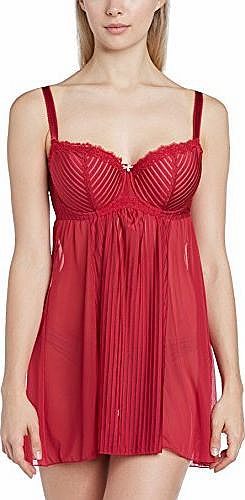 Curvy Kate Womens Ritzy Full Cup Baby Doll, Red (Ruby/Spice), 34H