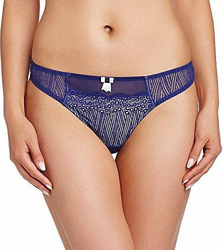 Curvy Kate Womens Roxie Thong, Blue (Night/Silver), Size 12