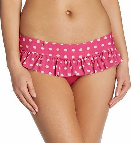 Curvy Kate Womens Seashell Skirted Brief Swim Shorts, Pink (Sorbet), Size 16