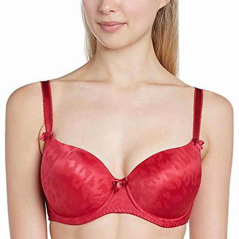 Womens Smoothie Full Cup Everyday Bra, Red (Wild Ruby), 32F