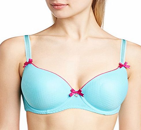 Curvy Kate Womens Starlet T-Shirt Full Cup Everyday Bra, Blue (Frost/Boysenberry), 32FF