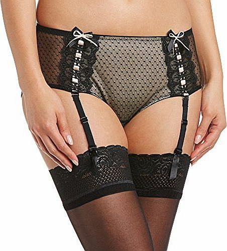 Curvy Kate Womens Tease Me Boy Short, Black/Gold, Size 18