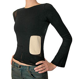 Lenat Black Sheer Top