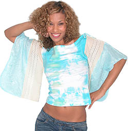 Yoko Nube Kimono Sleeve Top