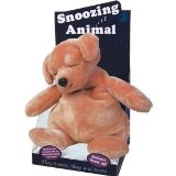 Custom-Power-House Soft feel snoozing snoring dog - moves and snores complete with batteries