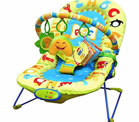 Cute Baby - Animal Letters - Recline Vibrating amp; Musical Bouncer