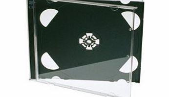 CVB Media 25x Premium Grade Double CD Jewel Case With Black Tray (10mm)