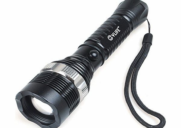 cvlife  1000 Lumens CREE XM-L T6 LED Zoom Lamp Light Zoomable Flashlight Torch With Free 2200mAh 18650 battery and charger