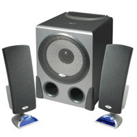 Cyber Acoustics 3550 2.1 flat panel speakers