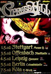 CYPRESS HILL German Tour 2002 Music Poster