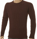 Burgundy Fleck Wool Mix Sweater