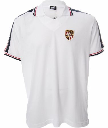 DOLCE  GABBANA CHEST LOGO POLO T SHIRT