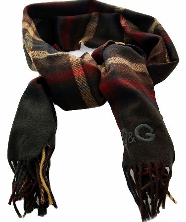 Dolce  Gabbana Tartan Check Scarf