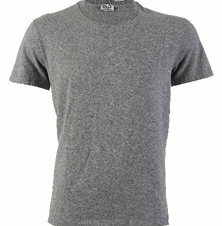 Dolce and Gabbana Round Neck T-Shirt Grey